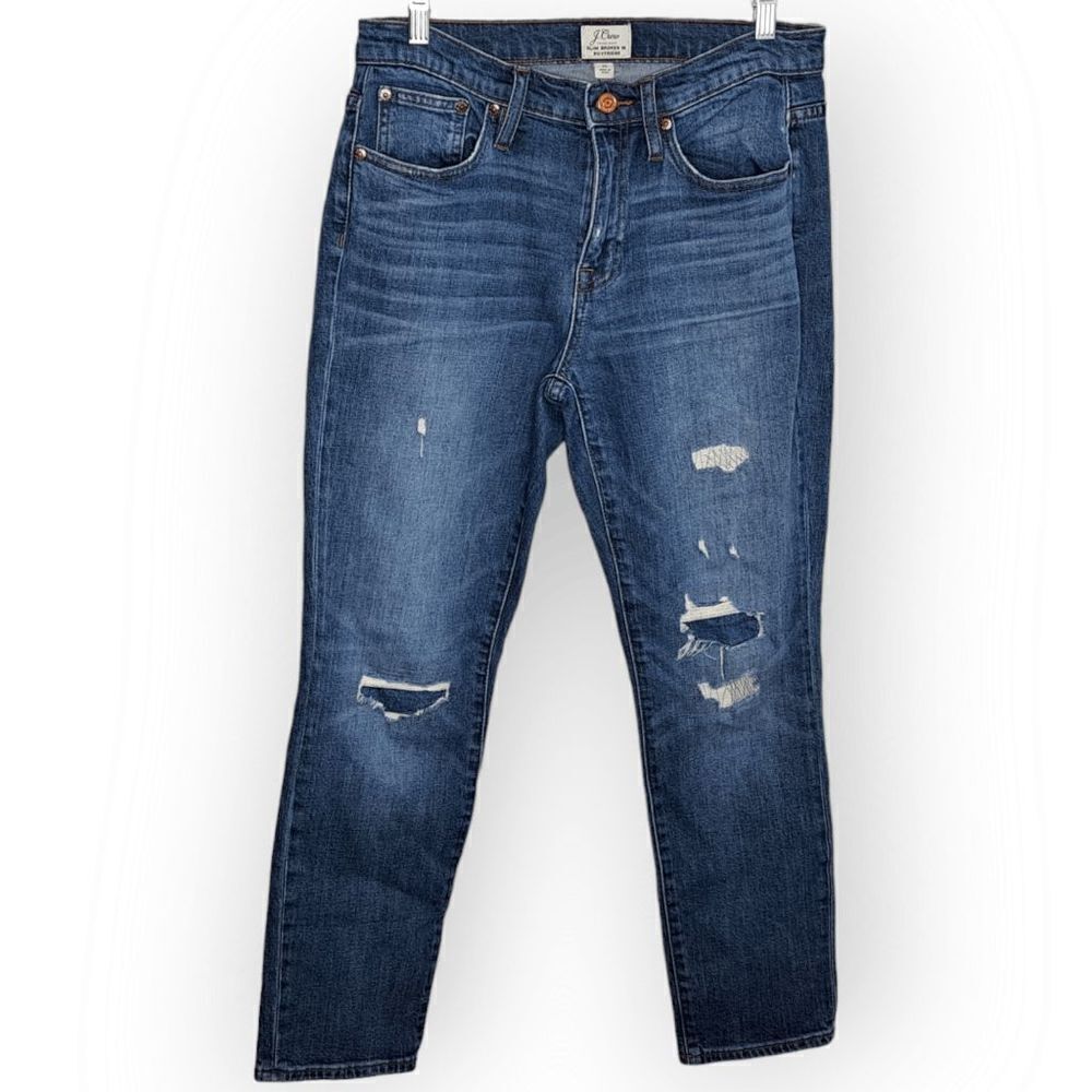 J Crew Slim Broken in Boyfriend Jeans size 26